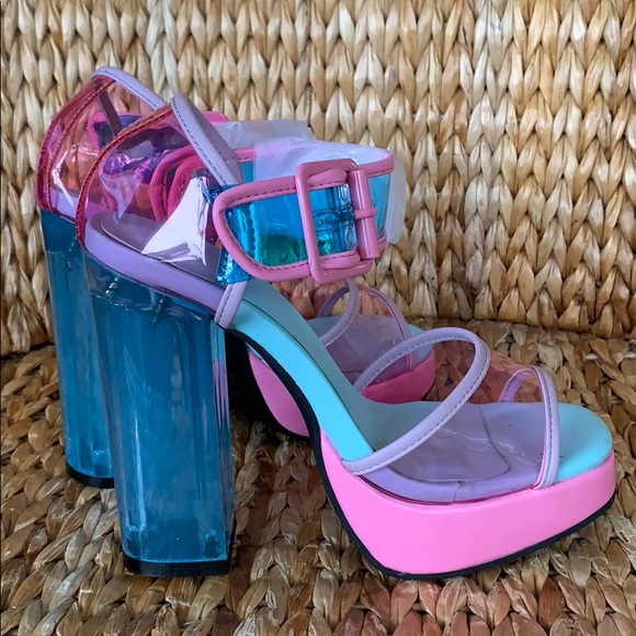 NIB 💕Sugarthrillz Candy Plexi Platforms 6-11!!! - Picture 5 of 8